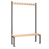 Single-Sided Island Seating Dark Grey 1200mm - HR558  Elite Lockers   