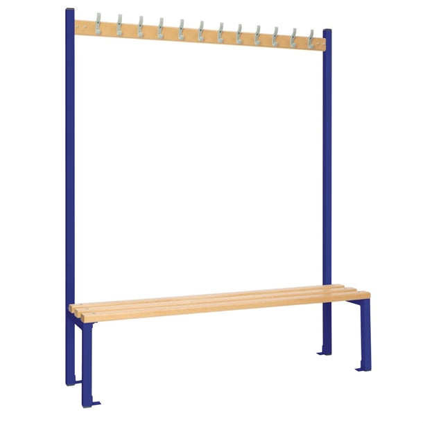 Single-sided Island Seating Blue 1500mm - HR564  Elite Lockers   