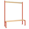 Single-Sided Island Seating Red 1500mm - HR567  Elite Lockers   