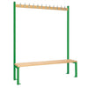 Single-sided Island Seating Green 1500mm - HR568  Elite Lockers   