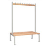 Double-sided Island Seating Grey 1200mm - HR598  Elite Lockers   
