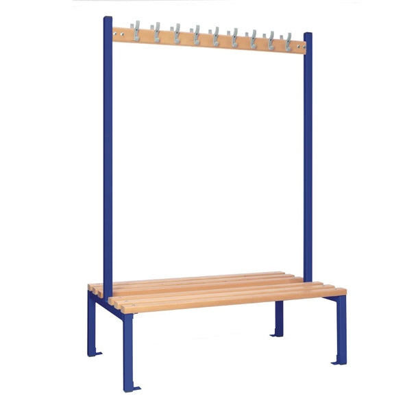 Double-sided Island Seating Blue 1200mm - HR599  Elite Lockers   