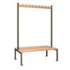 Double-sided Island Seating Dark Grey 1200mm - HR600  Elite Lockers   