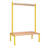 Double-sided Island Seating Yellow 1200mm - HR604  Elite Lockers   