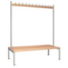 Double-sided Island Seating Grey 1500mm - HR605  Elite Lockers   