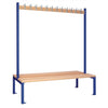 Double-sided Island Seating Blue 1500mm - HR606  Elite Lockers   