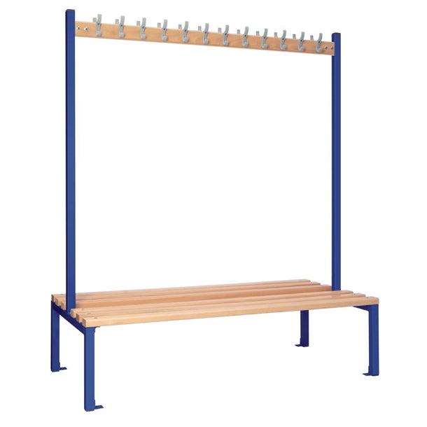 Double-sided Island Seating Blue 1500mm - HR606  Elite Lockers   