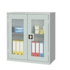Small Mesh-Fronted Stock Control Cupboard Grey - HR642 Lockable Cupboards Elite Lockers   