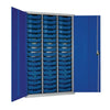 51 Tray High-Capacity Storage Cupboard - Blue with Blue Trays - HR672 Lockable Cupboards Elite Lockers   