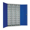 27 Tray High-Capacity Storage Cupboard - Blue with Transparent Trays - HR676 Lockable Cupboards Elite Lockers   