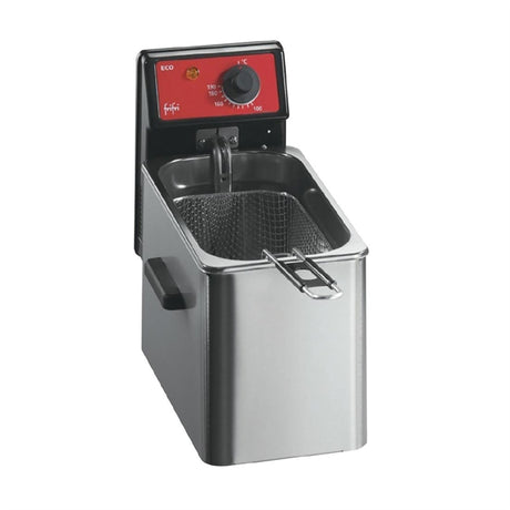 FriFri Eco 4 Electric Countertop Fryer Single Tank Single Basket 2.3kW Three Phase - HS080-3PH Countertop Electric Fryers FriFri