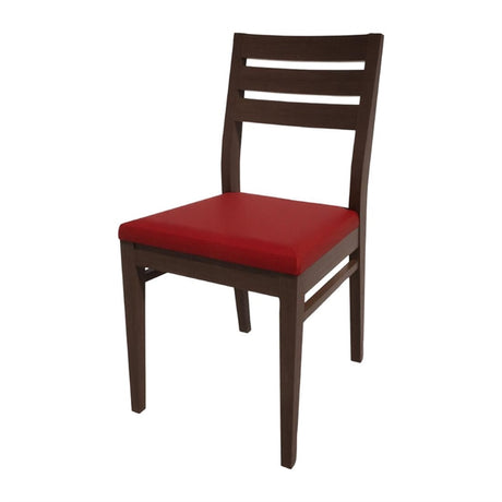 Bolero Bespoke Marty A Side Chair in Red/Wenge - HS363 All Chairs Bolero Bespoke   