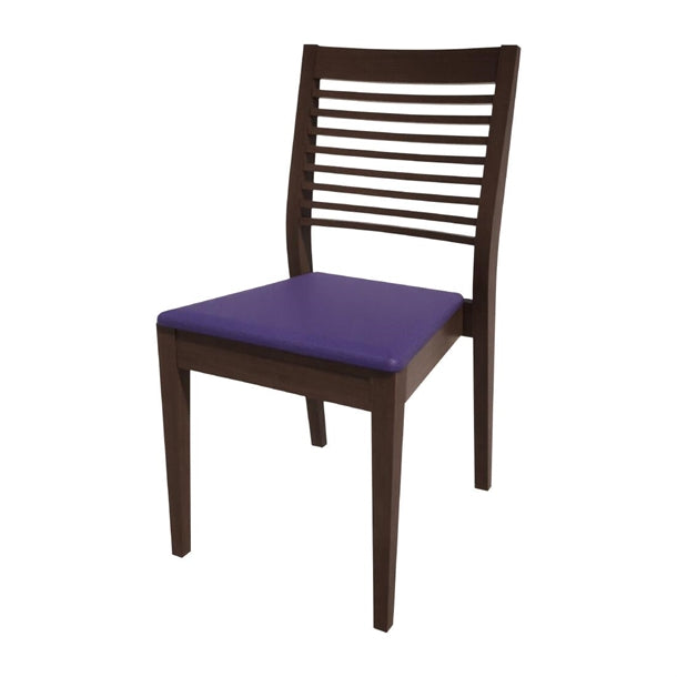 Bolero Bespoke Marty B Stacking Chair in Blue/Wenge - HS393 All Chairs Bolero Bespoke   