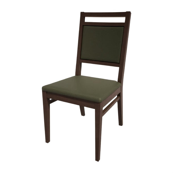 Bolero Bespoke Bia A Side Chair in Olive/Wenge - HS408 All Chairs Bolero Bespoke   