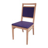 Bolero Bespoke Bia A Side Chair in Blue/Beech - HS415 All Chairs Bolero Bespoke   