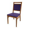 Bolero Bespoke Bia A Side Chair in Blue/Oak - HS416 All Chairs Bolero Bespoke   