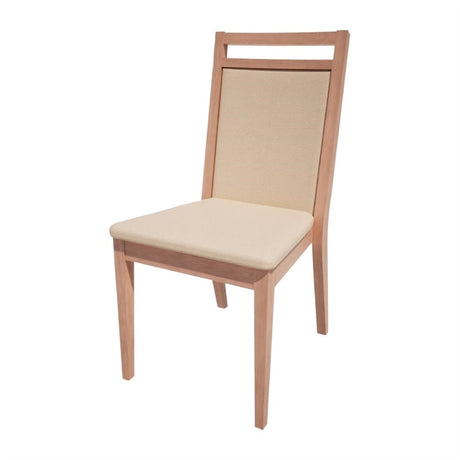 Bolero Bespoke Bia B Stacking Chair in Cream/Beech - HS425 All Chairs Bolero Bespoke   