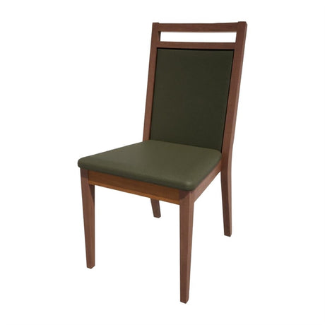 Bolero Bespoke Bia B Stacking Chair in Olive/Walnut - HS432 All Chairs Bolero Bespoke   