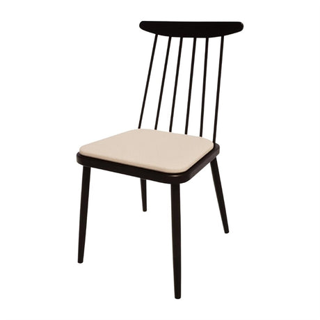 Bolero Bespoke Frank Side Chair Cream/Charcoal - HS454 All Chairs Bolero Bespoke   