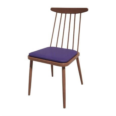 Bolero Bespoke Frank Side Chair Blue/Walnut - HS467 All Chairs Bolero Bespoke   