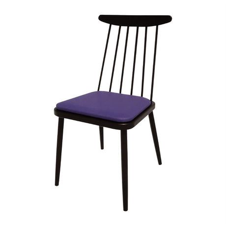 Bolero Bespoke Frank Side Chair Blue/Charcoal - HS469 All Chairs Bolero Bespoke   