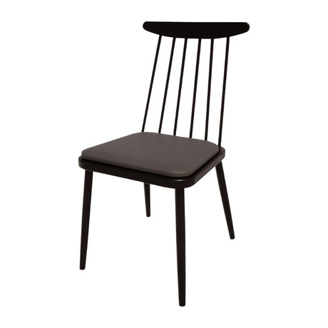 Bolero Bespoke Frank Side Chair Anthracite/Charcoal - HS474 All Chairs Bolero Bespoke   