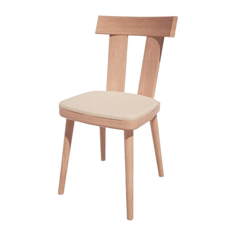 Bolero Bespoke Bamba Side Chair Cream/Beech - HS475 All Chairs Bolero Bespoke   