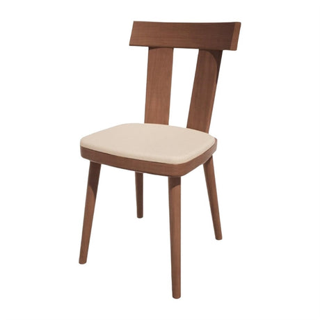 Bolero Bespoke Bamba Side Chair Cream/Walnut - HS477 All Chairs Bolero Bespoke   