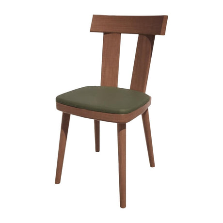 Bolero Bespoke Bamba Side Chair Olive/Walnut - HS482 All Chairs Bolero Bespoke   