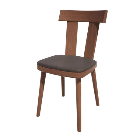 Bolero Bespoke Bamba Side Chair Anthracite/Walnut - HS497 All Chairs Bolero Bespoke   