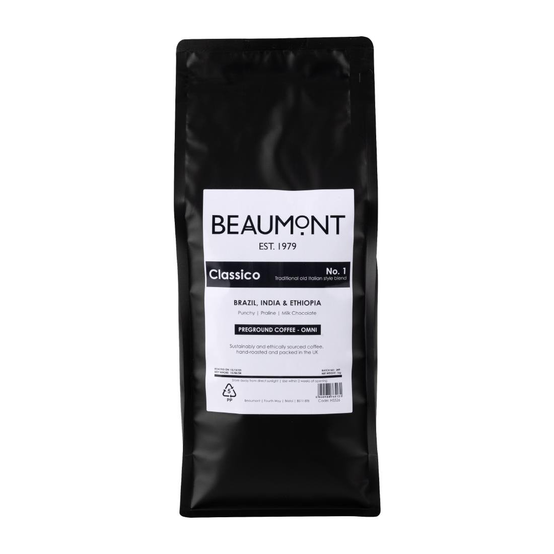Beaumont No.1 Classico Coffee Omni Grind 1kg - HS526  Beaumont   