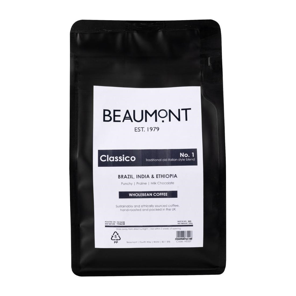 Beaumont No.1 Classico Coffee Beans 250g - HS527  Beaumont   
