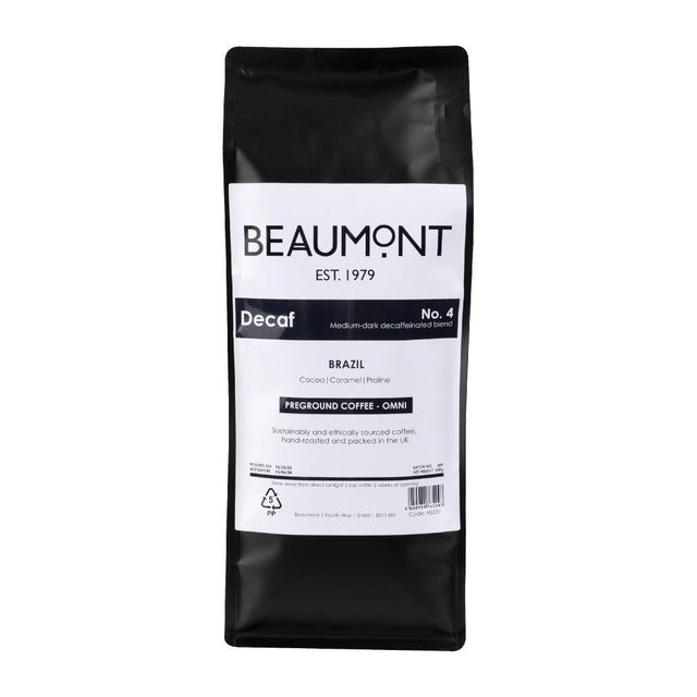 Beaumont No.4 Decaf Coffee Omni Grind 500g - HS537  Beaumont   