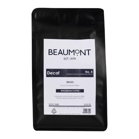 Beaumont No.4 Decaf Coffee Beans 250g - HS538  Beaumont   