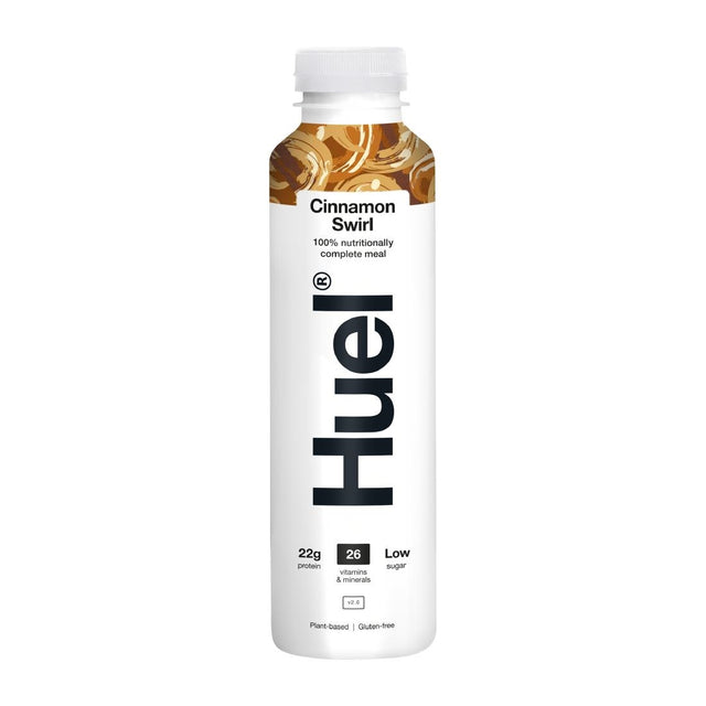 HUEL Nutritionally Complete Meal Drink - Cinnamon Swirl 500ml (Pack of 8) - HS545  Huel   