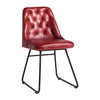 Harland Side Chair Leather Vintage Red (Pack of 2) - HS736 Upholstered Dining Chairs Everyday   
