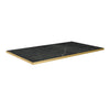 Omega Rectangular Laminate Table Top Black Marble 1200x700mm - HS752 Stone Effect Table Tops Everyday   
