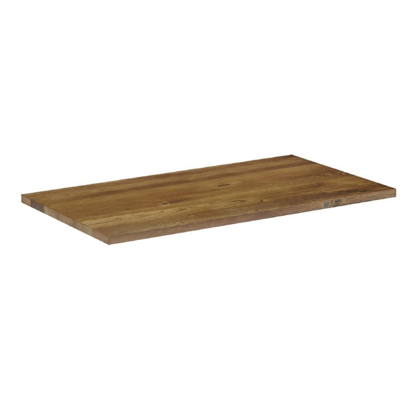 Solid Oak Natural Rectangular Table Top 1200x700mm - HS776 Wood Effect Table Tops Everyday   