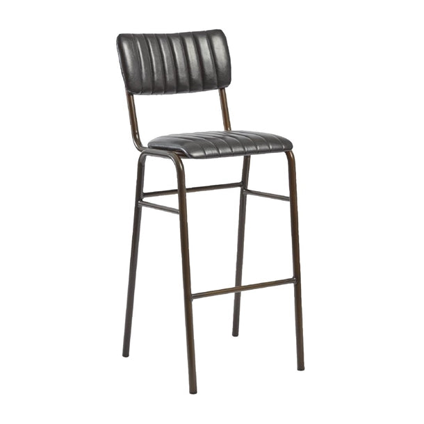 Tavo Stacking Bar Stool Vintage Black (Pack of 2) - HS783 All Stools Everyday   