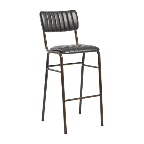 Tavo Stacking Bar Stool Vintage Black (Pack of 2) - HS783 All Stools Everyday   