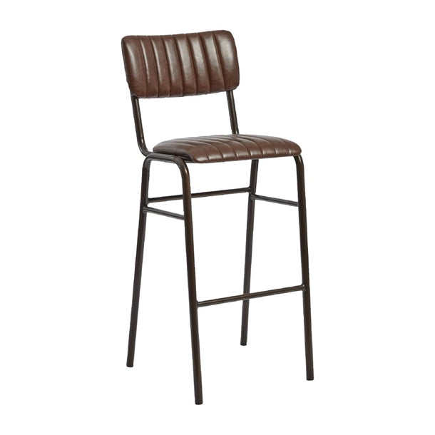Tavo Stacking Bar Stool Vintage Brown (Pack of 2) - HS784 All Stools Everyday   