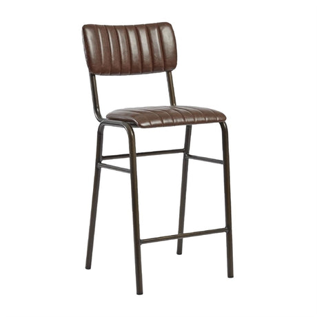 Tavo Stacking Mid Bar Stool Vintage Brown (Pack of 2) - HS790 All Stools Everyday   