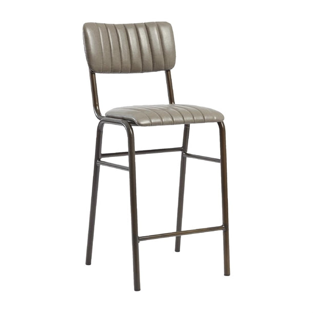 Tavo Stacking Mid Bar Stool Vintage Dark Grey (Pack of 2) - HS791 All Stools Everyday   