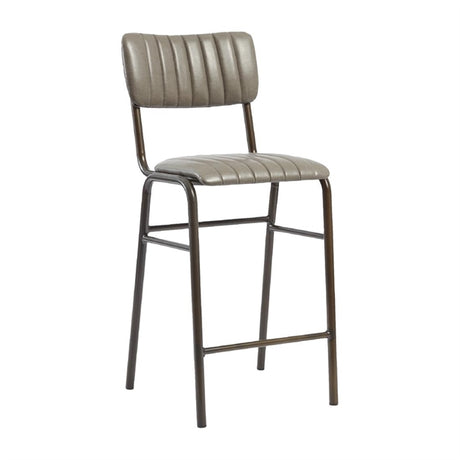 Tavo Stacking Mid Bar Stool Vintage Dark Grey (Pack of 2) - HS791 All Stools Everyday   