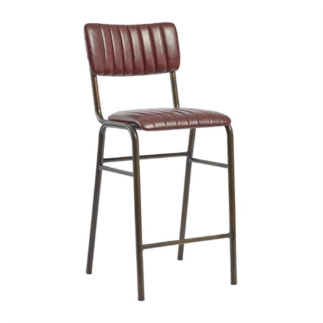 Tavo Stacking Mid Bar Stool Vintage Red (Pack of 2) - HS792 All Stools Everyday   