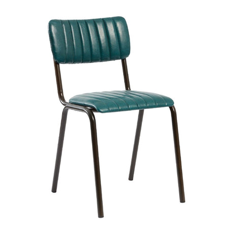 Tavo Stacking Side Chair Vintage Teal (Pack of 2) - HS800 Upholstered Dining Chairs Everyday   