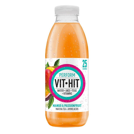 VITHIT Perform Mango & Passionfruit Vitamin Water 500ml (Pack of 12) - HS823  VITHIT   