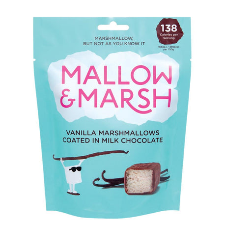 Mallow & Marsh Vanilla Marshmallow Pouches 100g (Pack of 6) - HS837  Marsh & Mallow   