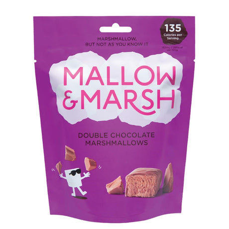 Mallow & Marsh Double Chocolate Marshmallow Pouches 100g (Pack of 6) - HS839  Marsh & Mallow   