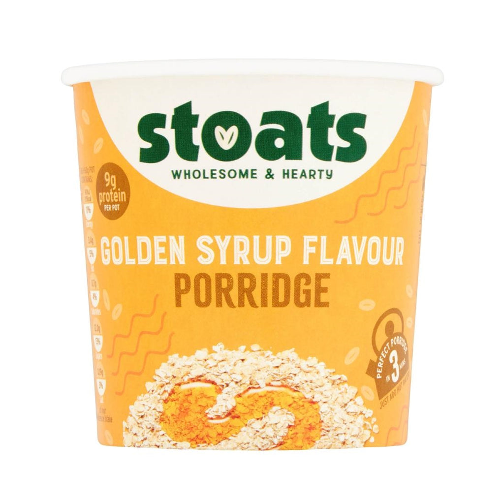 Stoats Golden Syrup Porridge Pots 60g (Pack of 16) - HS852  Stoats   